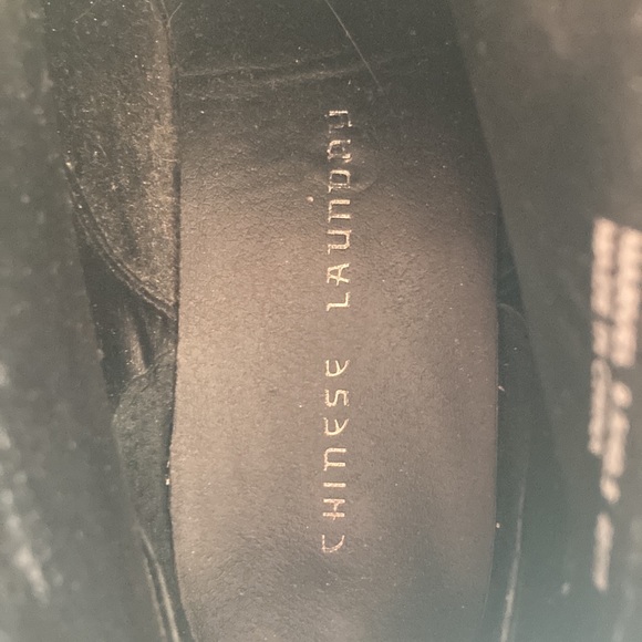 Chinese Laundry Marvel Knit Cuff Black Bootie 9.5/40.5 Ankle Boots Shoes EUC - Picture 7 of 13